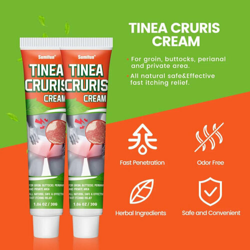 Крем Sumifun Tinea Cruris Cream, 30гр, крем от зуда 20 г лечения псориаза анти мазь против зуда антибактериальный крем экзема дерматит рельеф кожного зуда уход за травяные мазь