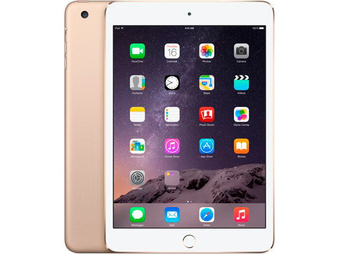 Apple iPad mini 3, 128 гб, Wi-Fi, Gold