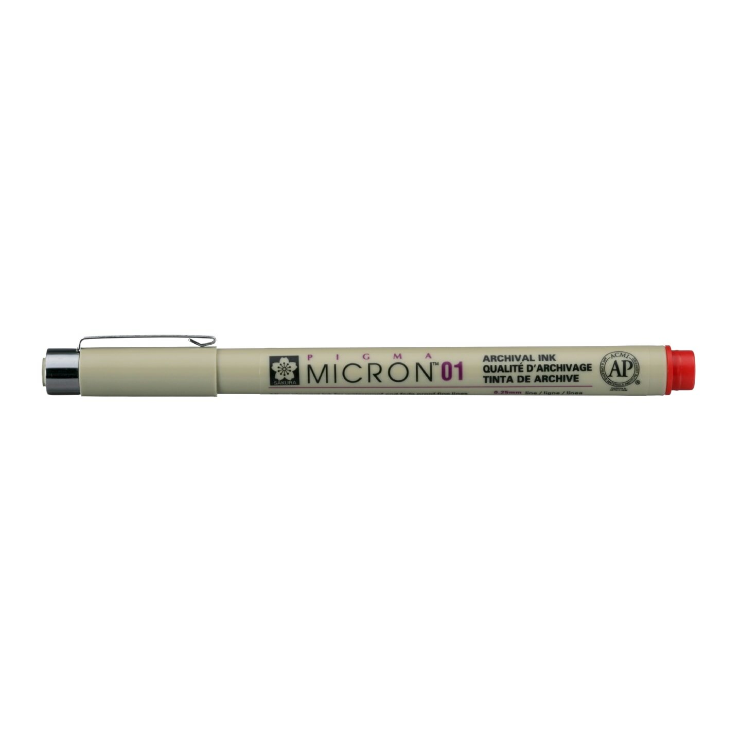 Ручка-линер капиллярная Pigma Micron, 0,25 мм, цвет чернил: красный