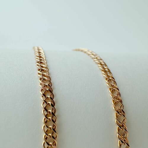 Цепь MINERAL NATION, красное золото, 585 проба, длина 45 см, средний вес 1.97 г, , золотой