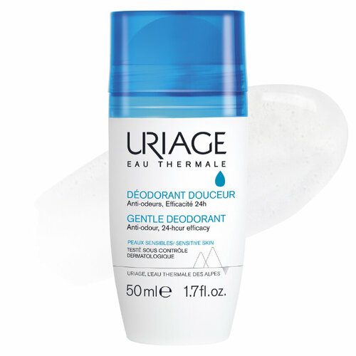 фото Uriage дезодорант gentle, ролик, флакон, 50 мл, 50 г