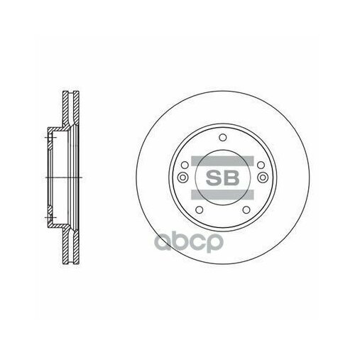 Диск Тормозной Kia Sorento (Jc) 2.4-3.5 02- Передний Вент. Sd2067 Sangsin brake арт. SD2067