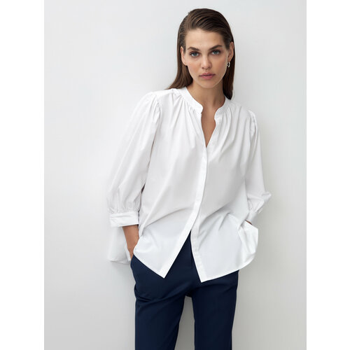 Блуза Pompa, размер 40, белый блуза pompa размер 40 белый