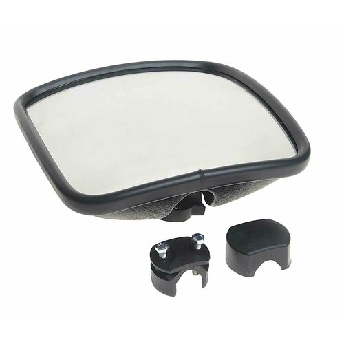 Зеркало боковое КАМАЗ, МАЗ широкоугольное сферическое без обогрева(дополнит.)24V маз-бело, сакд.458201.030-01, БелОГ ОО