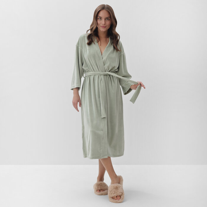 фото Халат женский KAFTAN Plushy р. 40-42, зеленый