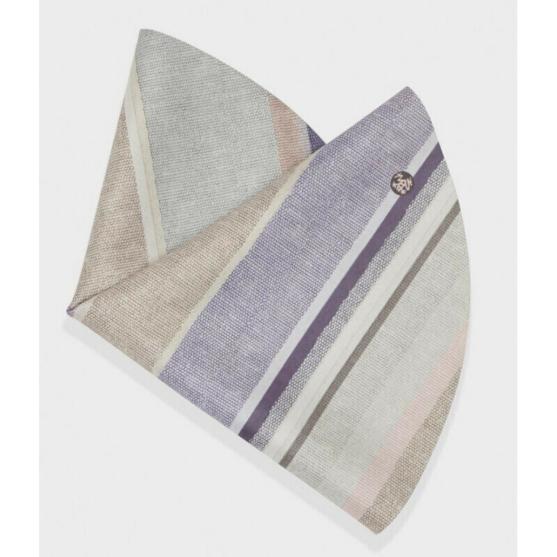 Коврик для йоги Manduka eKO ROUND Linen Stripe 150*0,3 см, нескользящий, прочный, каучук — фото 1