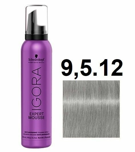 Schwarzkopf Igora Expert Mousse Краситель для волос 9,5/12 светлый блондин сандрэ пепельный 100мл