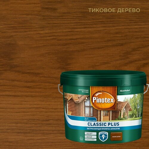 Быстросохнущая пропитка-антисептик Pinotex CLASSIC PLUS