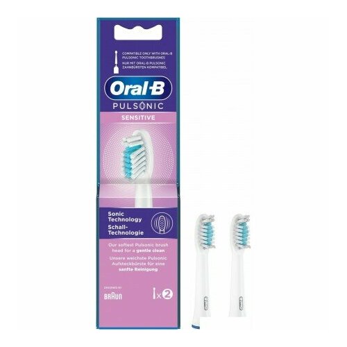 Сменная насадка Oral-B Pulsonic Sensitive SR32-2 сменная насадка для зубной щетки soocas general brush head black