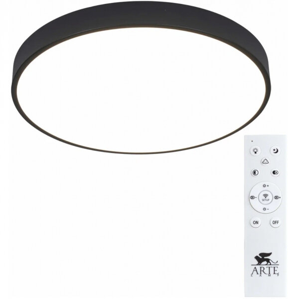 Потолочный светодиодный светильник Arte Lamp ARENA A2672PL-1BK