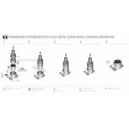 TEDGUM 00229733 Сайлентблок нижн рычага задней оси FORD GALAXY 06- MONDEO IV 07- S-MAX 06- 1204₽