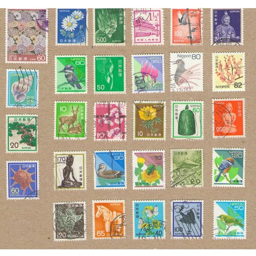 Набор почтовых марок Японии №1, 29 шт, гашёные набор почтовых марок сша 1 48 шт гашёные