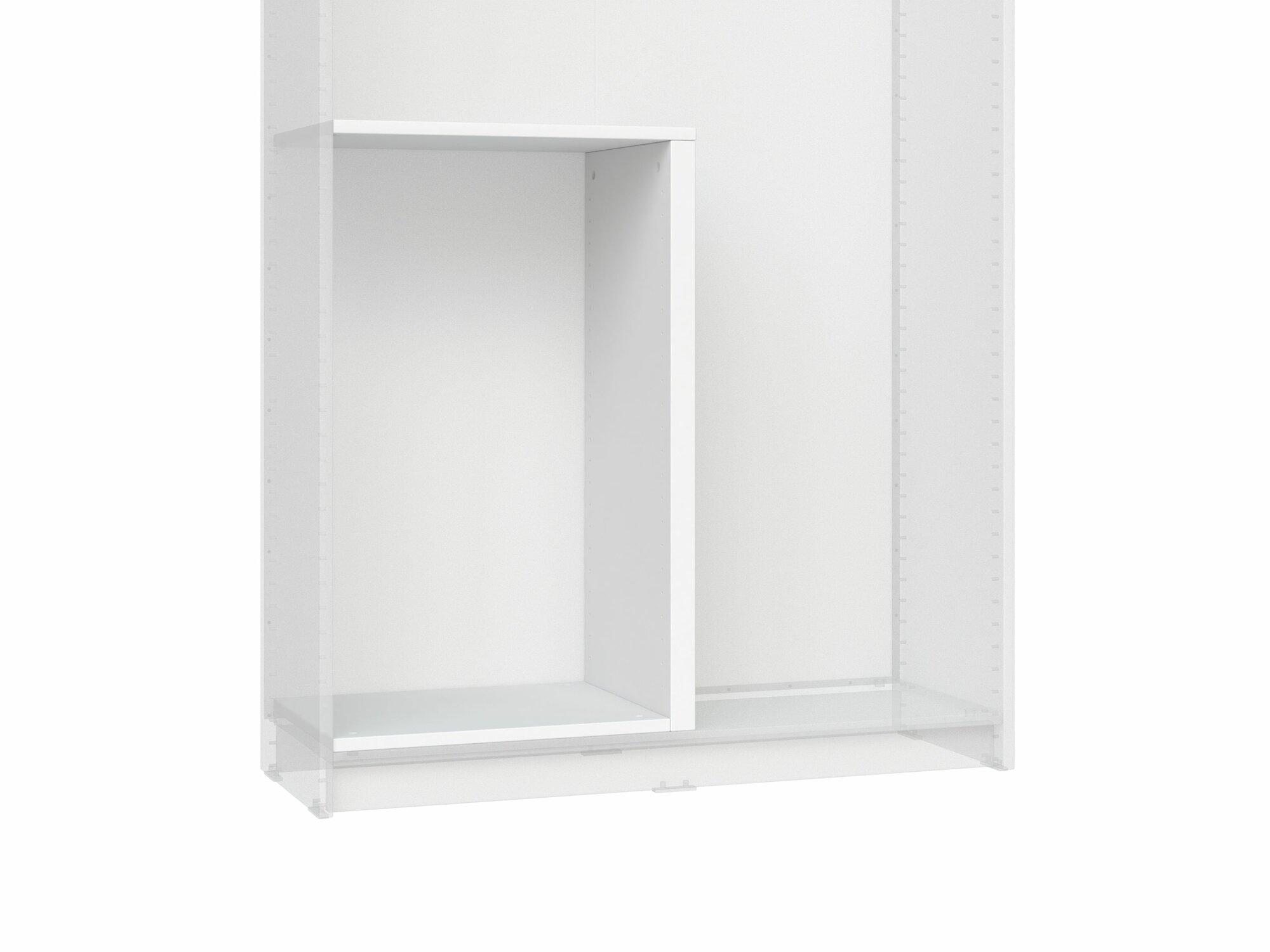 Разделительная секция для шкафа ГУД ЛАКК Макс, 75-100х36 см, белая