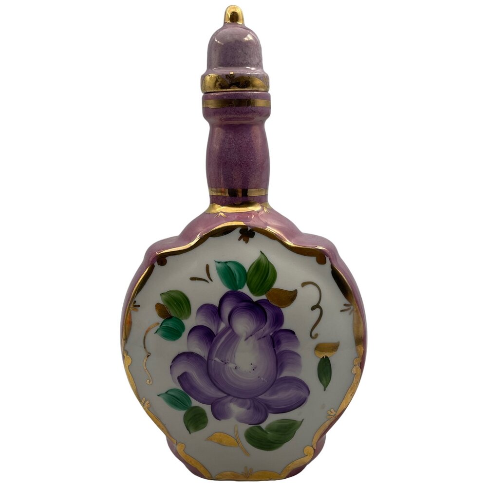 фото Штоф "Сысертская Роза" 0.6 л, фарфор, ручная роспись, 1977-1991 гг, Сысерть, СССР