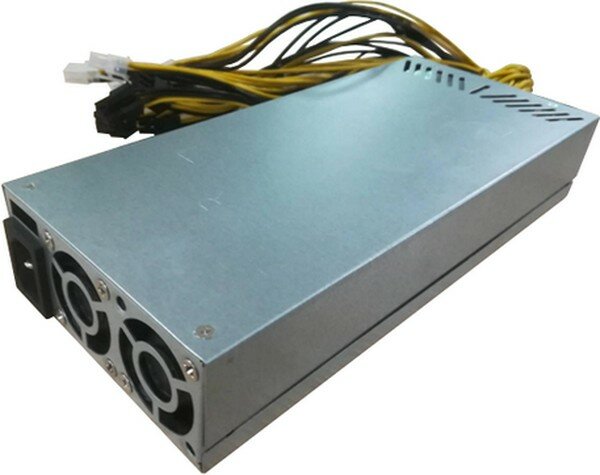 Блок питания R-Senda R-Senda SD-2400W-BTC-1 16AWG for ASIC overclock mode S9 18TH, 2400W Mining PSU all cabels 16AWG, высота 4 см, Connector