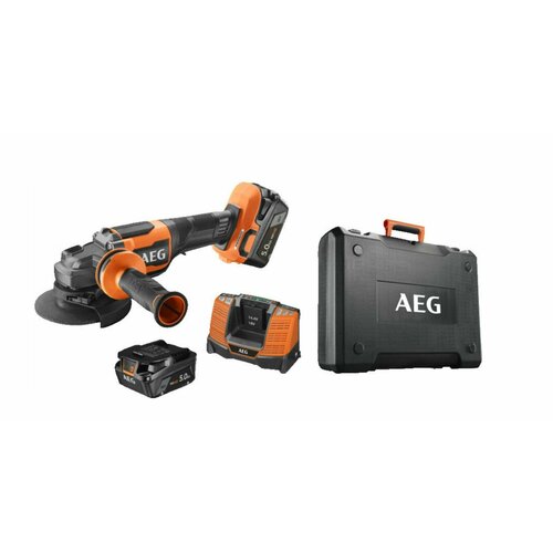 Углошлифмашина AEG BEWS18-125BLPX2-502C 125 мм 18В 4935480858 61990₽