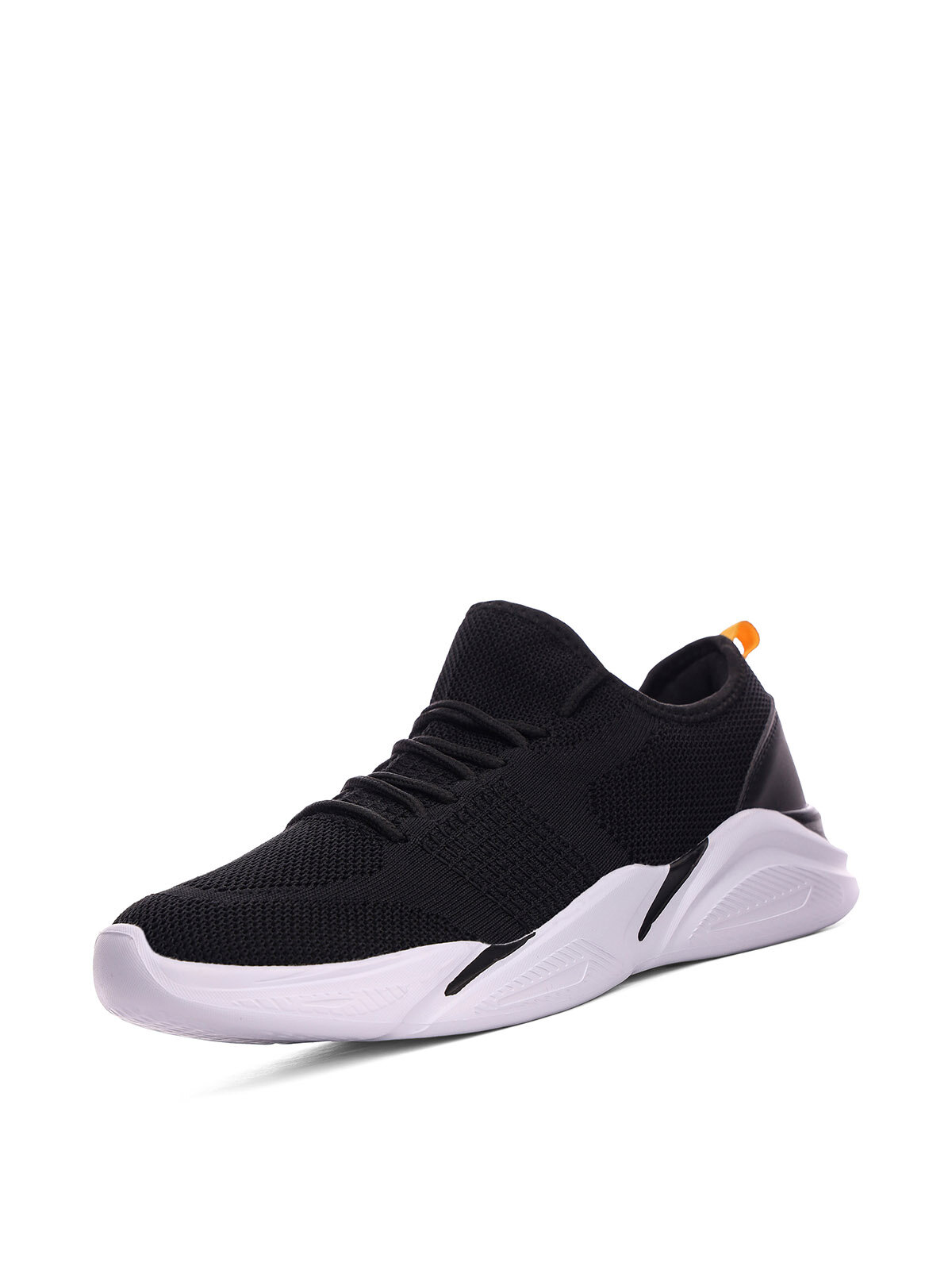 фото Черные текстильные кроссовки для мальчиков на шнуровке Pulse 219-11BO-544TT