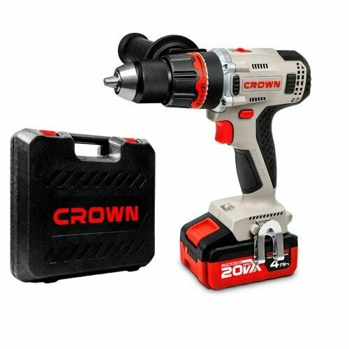 Дрель-шуруповерт аккумуляторная Crown CT21090HMX-4 BMC BL 105705₽