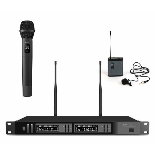 FBW A2-MIX радиосистема A120R A100BT A100HT 512-562МГц FM-модуляция 21030мВт 3 уровня Squelch индикация батареи 50Гц-15кГц 2176000₽