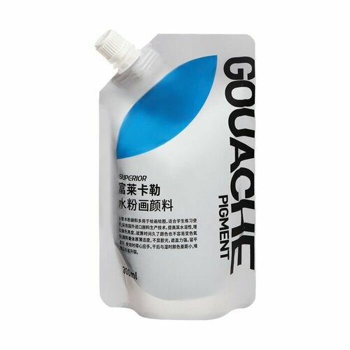Гуашь художественная 300 мл в дой-паке с крышкой синий 961₽
