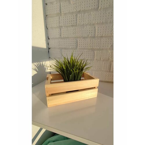 Ящик флористический деревянный 24х14х10 см