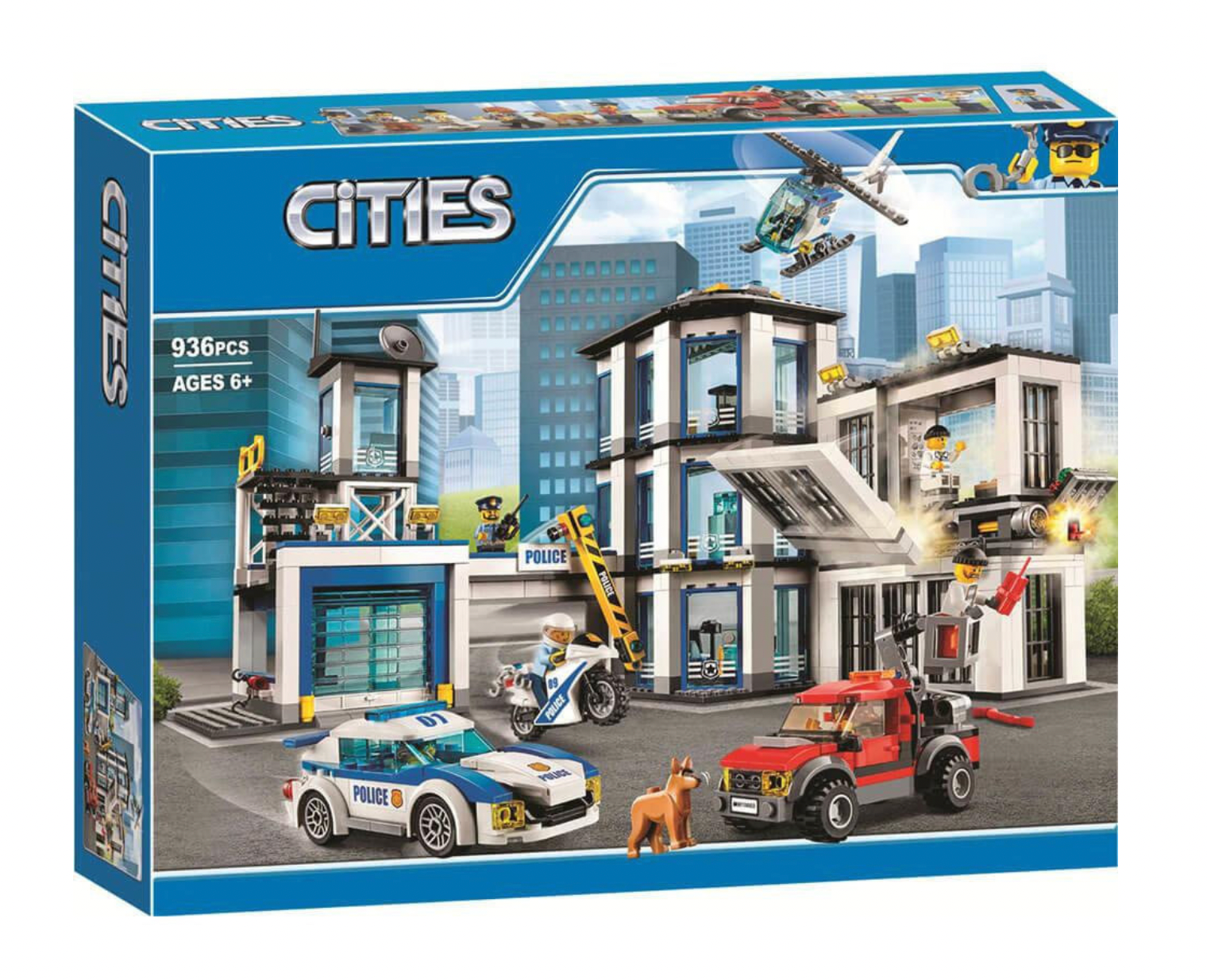 Конструктор Сити Полицейский участок - 936 деталей/совместим с Lego City