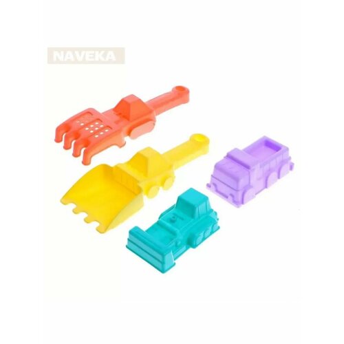 Песочный набор Стройтехника 4 предмета 727₽