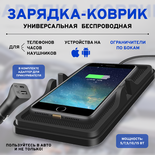 Беспроводное зарядное устройство C6-ЗАР с адаптером прикуривателя 1730₽