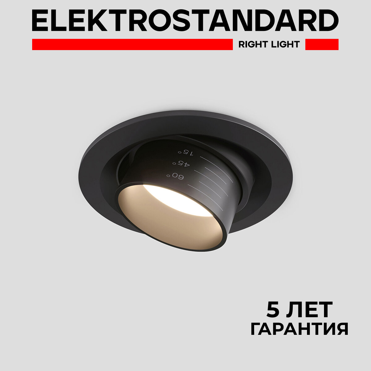 Светодиодный потолочный светильник Elektrostandard Zoom 9920 LED 15W 3000K черный IP20