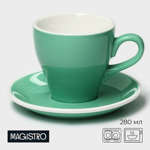 Кофейная пара Magistro Coffee time 280 мл цвет бирюзовый 816₽