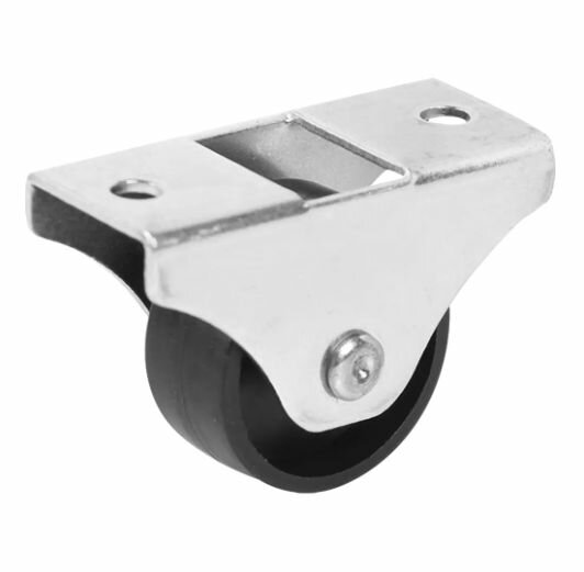 Ролик неповоротный без тормоза 25 мм максимальная нагрузка 25 кг 2 шт.