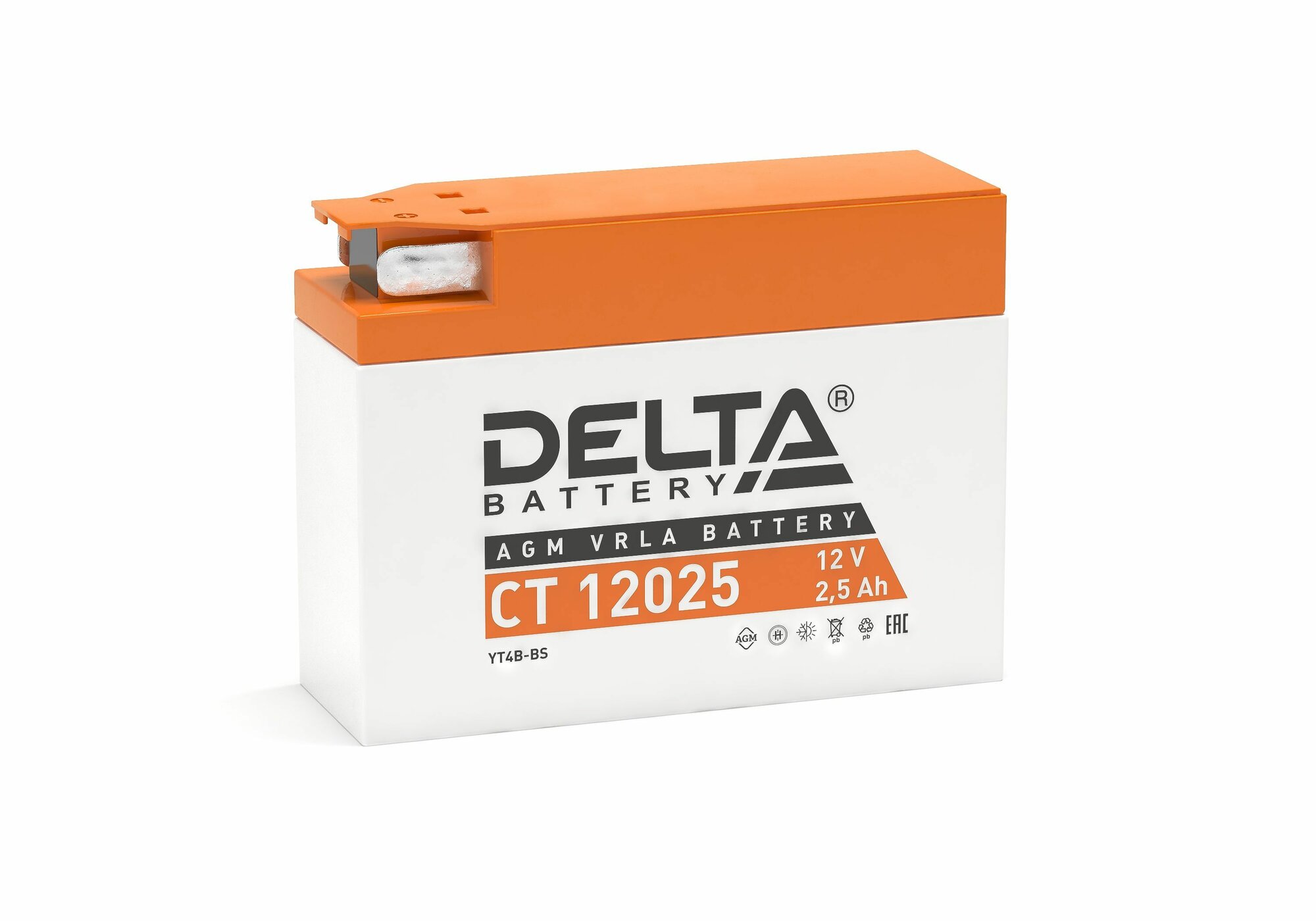Delta аккумуляторная батарея CT 12025 (YT4B-BS) — фото 1