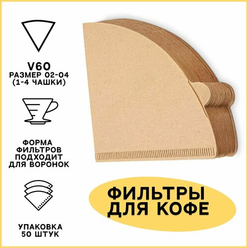 Фильтры для заваривания Кофе 2-4 ЭКО 50 шт фильтры для кофе пакеты для заваривания 450₽