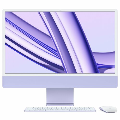 Моноблок Apple iMac 24 45K 2023 Purple Z1A4000BP M316GB1TB SSDApple graphics 10-coreWi-FiBTMacOSрусская раскладка 31299000₽