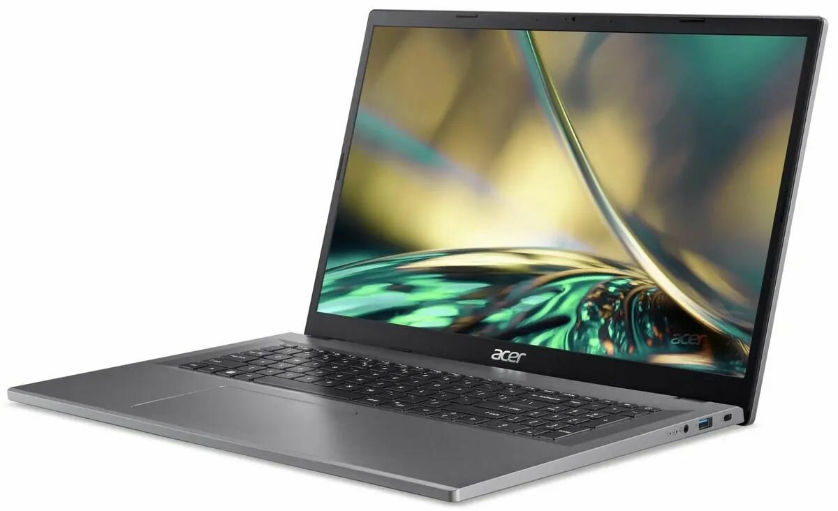 Ноутбук Acer Aspire 3 A317-55P 17.3" (1920x1080) IPS Intel N100 8GB LPDDR5 512GB SSD Intel UHD Без ОС, silver (NX. KDKCD.007) — фото 1