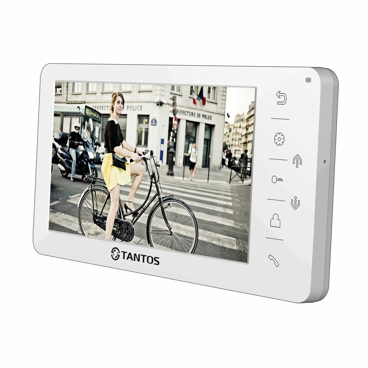 Tantos Amelie (white) видеодомофон с сенсорными кнопками и экраном 7