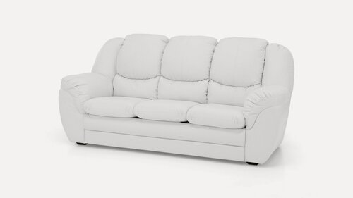 Изображение товара Диван Нимфа трехместный (французская раскладушка) Madras 1003 NOW 216x110x103 см, белый Натуральная кожа, французская раскладушка Фиеста