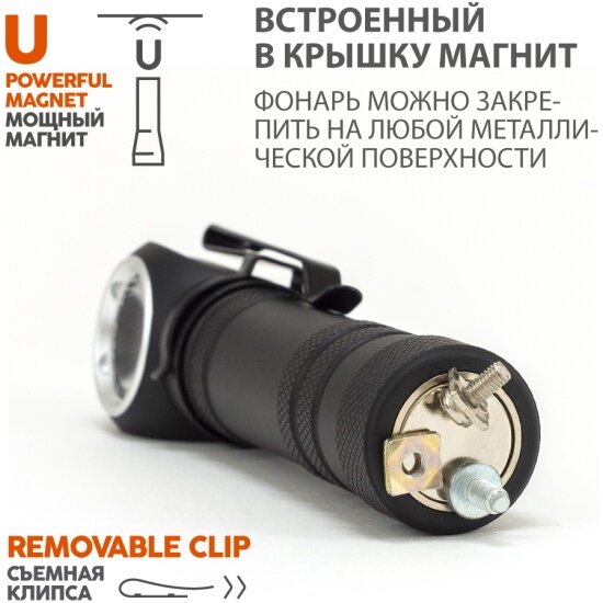 Фонарь налобный Яркий Луч LH-700 ENOT PRO ACCU Osram P9 700лм, акк YLP 18650 3400mAh с встр. ЗУ — фото 1