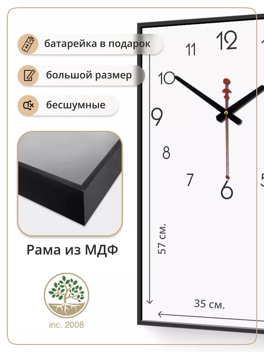 Часы-картина Topposters "Дама в шляпе", настенные, бесшумные 35x57 см — фото 1