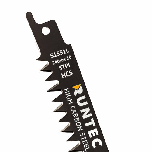 RUNTEC RT-S1531L Полотно для сабельной пилы по дереву RUNTEC S 1531 L HCS 240 мм 5 шт 1505₽