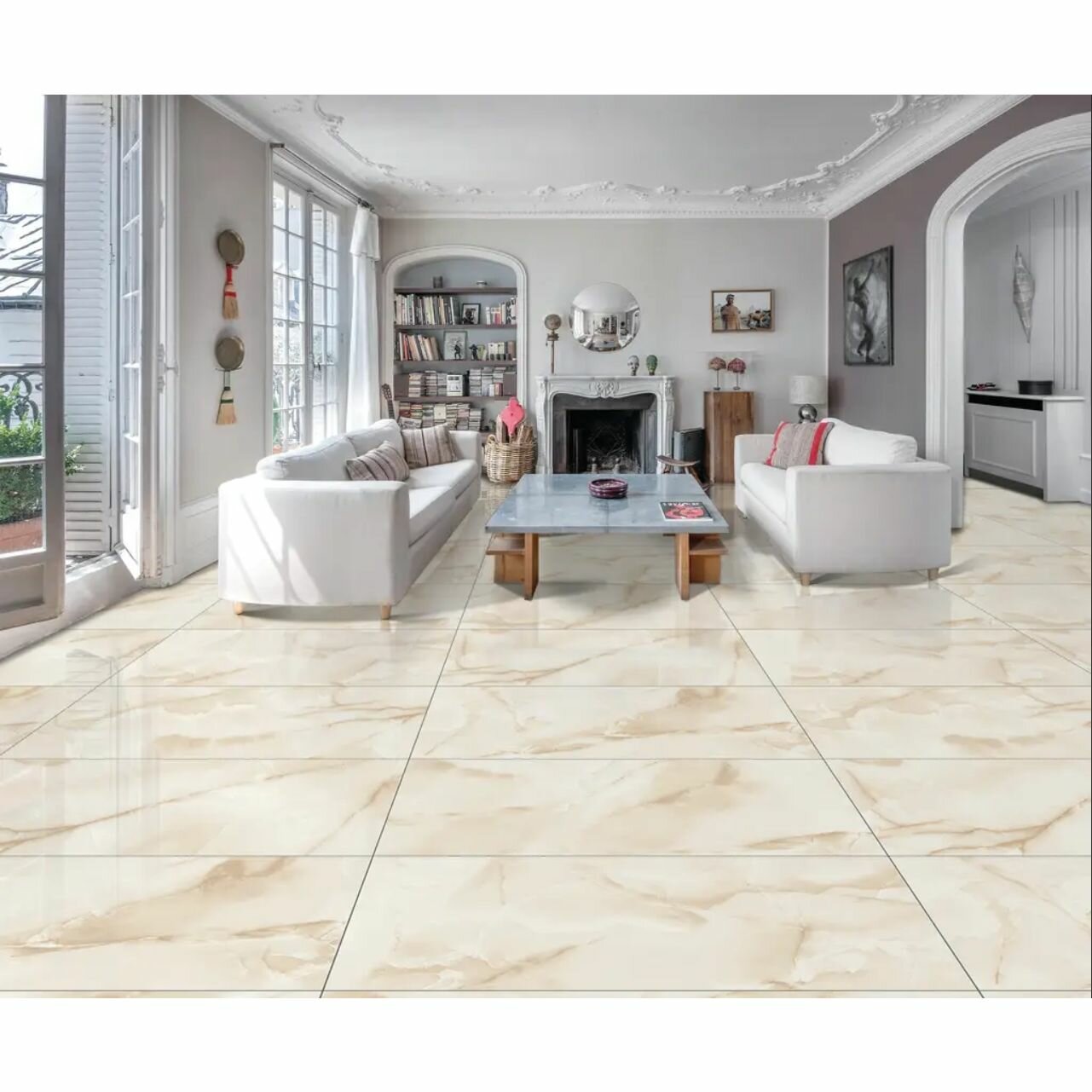 Керамогранит Gravita Mercato Onyx Crema Satin 60x120 - фото №2