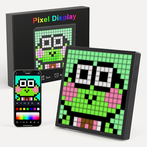 Изображение товара Пиксельный экран, 16x16 пикселей, Bluetooth, атмосфера рабочего стола, DIY, креативное украшение