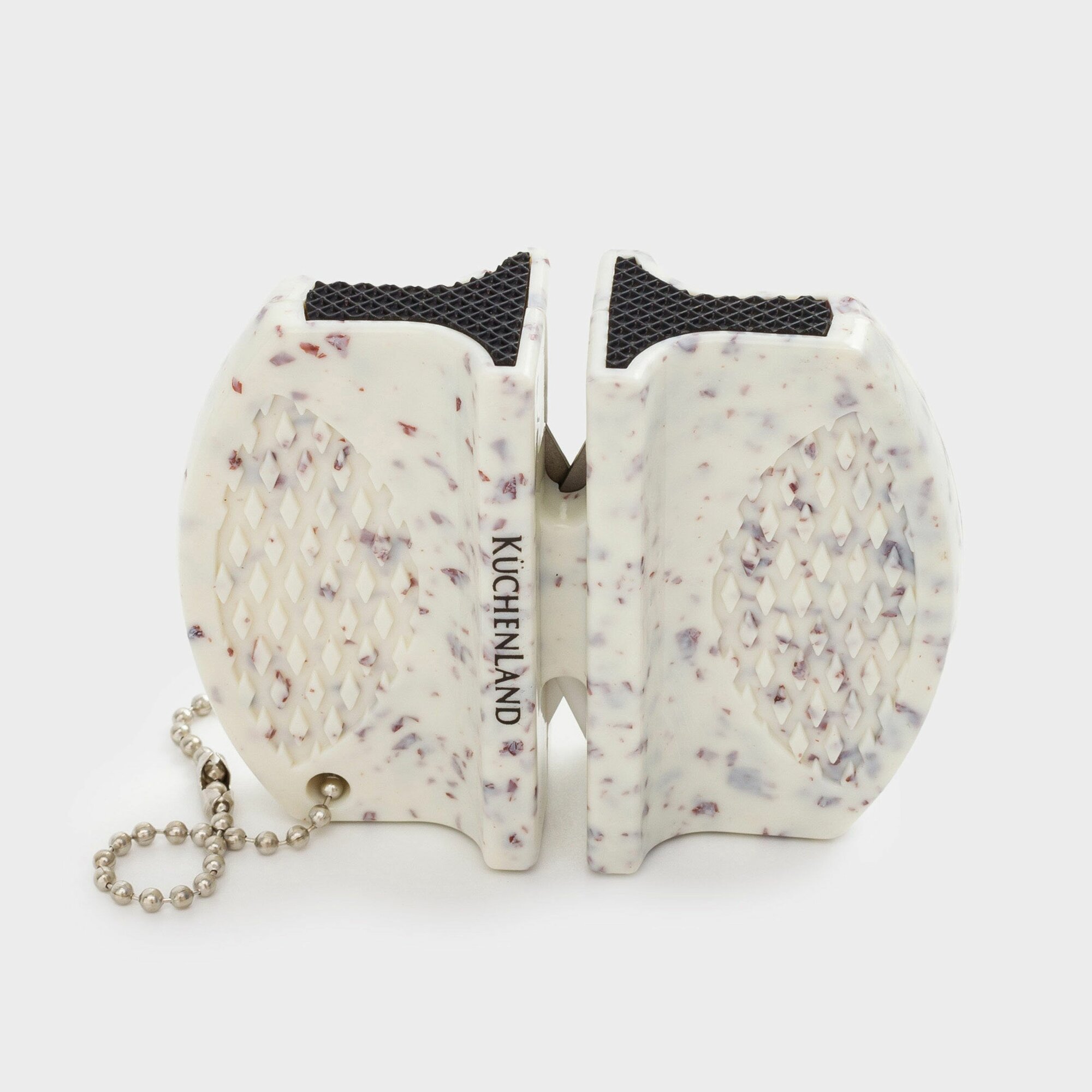 Точило для ножей, 7 см, пластик/сталь, молочное, Accessories