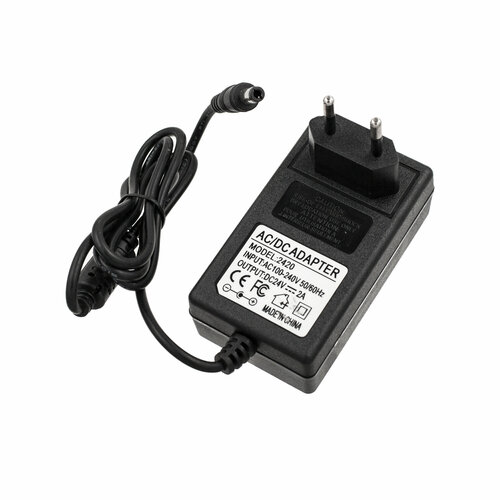 Блок питания для терминалов / трансформаторов / светодиодных лент / систем видеонаблюдения / маникюрных ламп - 24V 2A 5.5x2.5 48W