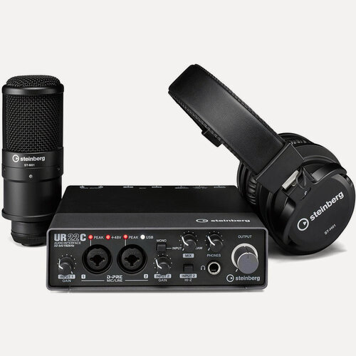 Изображение товара Комплект оборудования для звукозаписи Steinberg UR22C Recording PACK