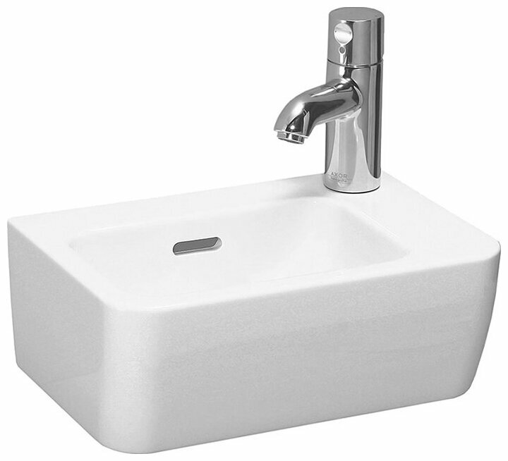 Laufen pro раковина мини 36х25х16,5 см, с отв. для смесителя справа, цвет белый 8.1695.5.000.106.1
