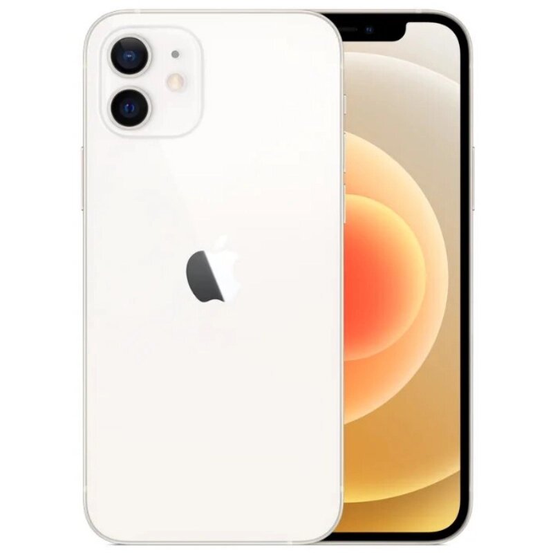 Смартфон iPhone 12, 128 Гб, , Dual SIM (nano SIM+eSIM), White, белый — фото 1