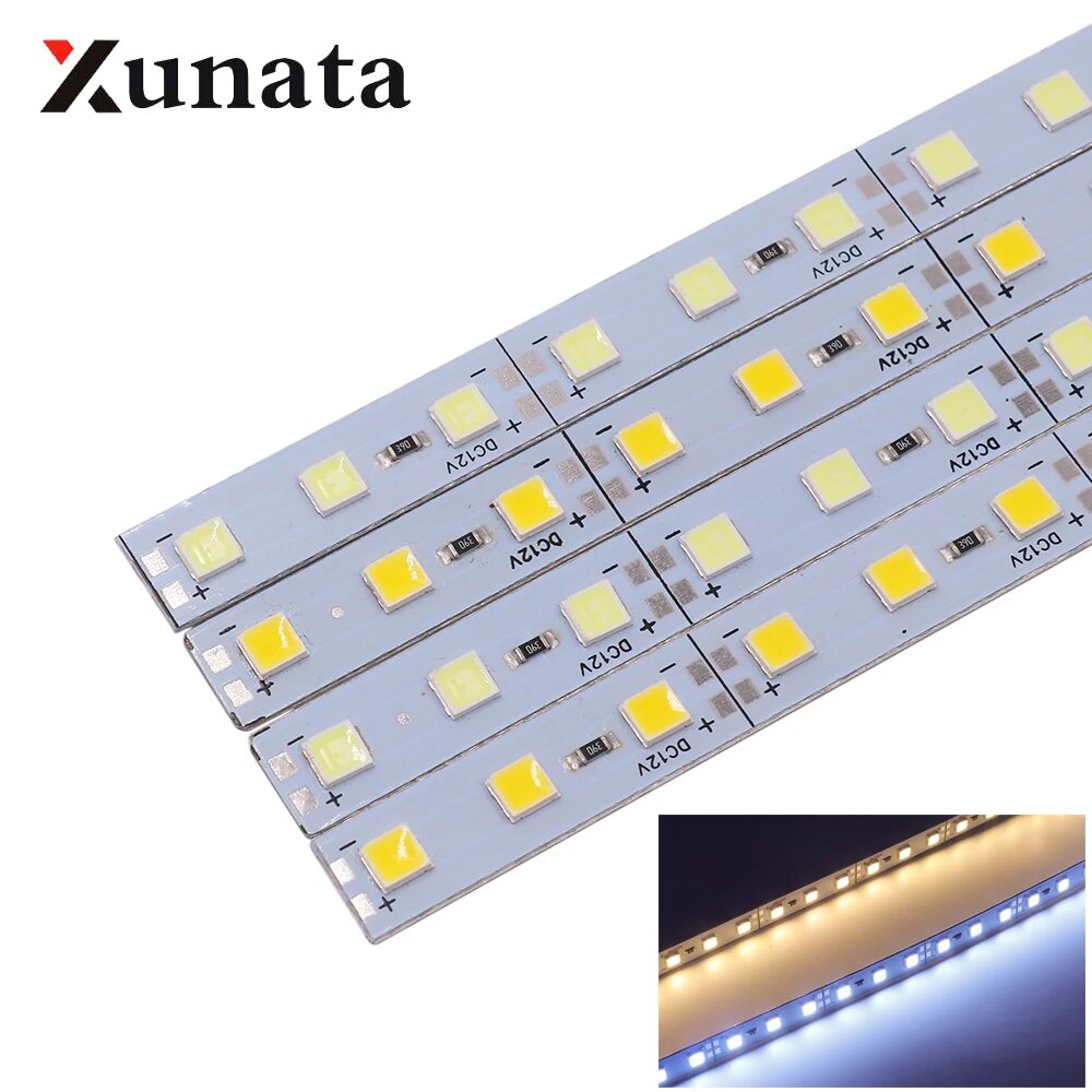 Светодиодная лента XUNATA SMD 5054 25/50 см 5pcs 50cm Тёплый белый