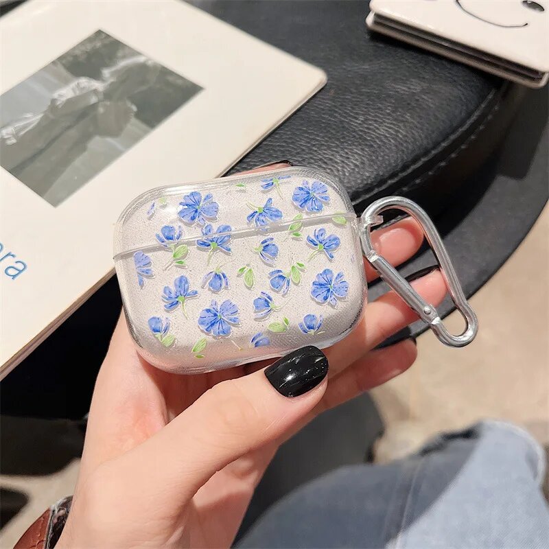 Чехол с розовым сердечком и цветком для Apple AirPods Pro, 2-й блестящий защитный чехол для беспроводных наушников для Airpods 1, 2, 3, 4, зарядное устройство, 01, For Airpods 4 2024