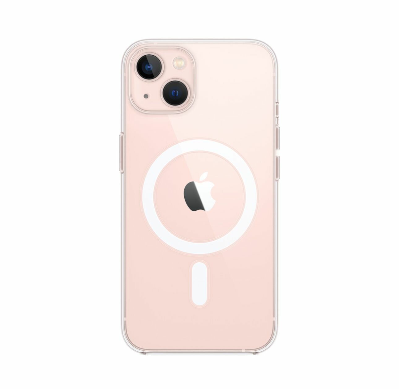 Пластиковый прозрачный чехол Clear Case MagSafe for Apple iPhone 13 A2710 — фото 1